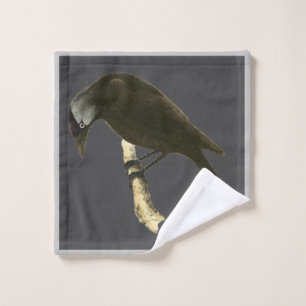 Wilde Vogelkunst - Der Raven Waschlappen