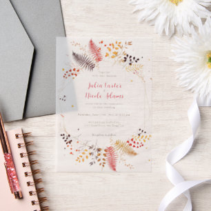 Wilde Waldblumen Farn Pilze Laub Hochzeit