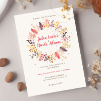 Wilde Waldblumen Farn Pilze Laub Hochzeit