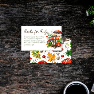 Wilde Waldpilze Babydusche Anfrage Begleitkarte