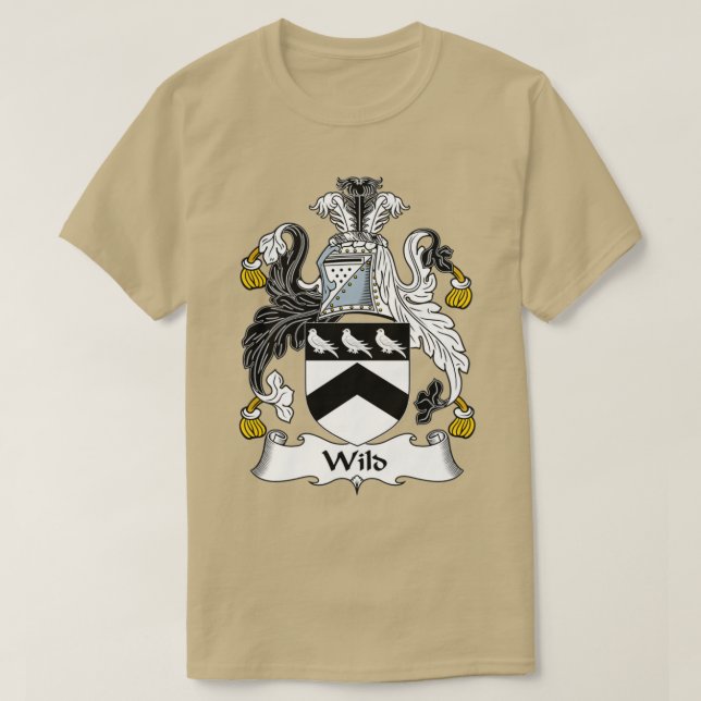 Wilde Wappen - Familienwappen T-Shirt (Design vorne)
