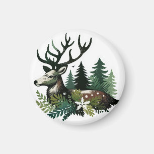 Wilde Weihnachtszeit-Blume Magnet