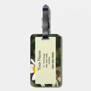 Wilde weiße Margeritenblumen Gepäckanhänger