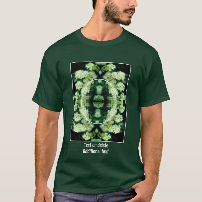 Wilde Weiße Rosen kreieren Ihr eigenes Foto T-Shirt (Vorderseite)