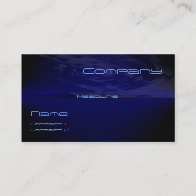 Wilde Whirl-Visitenkarte Visitenkarte (Vorderseite)