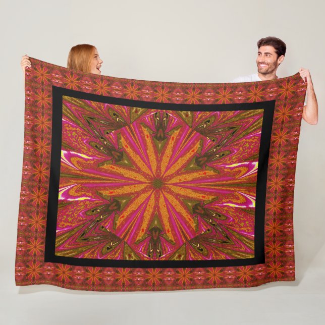 Wilde Wildblumen 12 Fleecedecke (Beispiel)