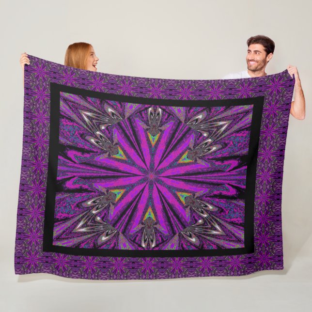 Wilde Wildblumen 13 Fleecedecke (Beispiel)