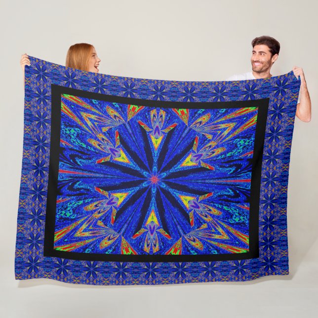 Wilde Wildblumen 15 Fleecedecke (Beispiel)