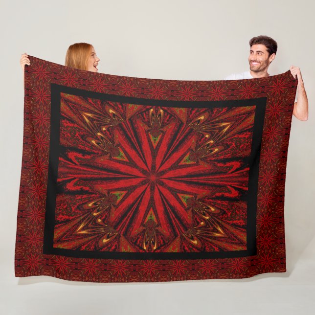 Wilde Wildblumen 16 Fleecedecke (Beispiel)