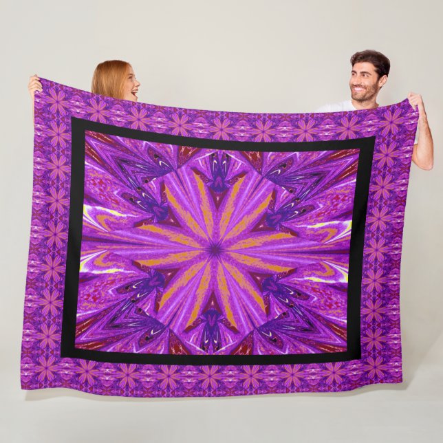 Wilde Wildblumen 17 Fleecedecke (Beispiel)