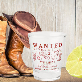 Wilde Wilde Frau Rot Junggesellinnenabschied Gesch Schnapsglas