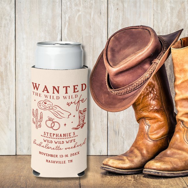 Wilde Wilde Frau Rot Junggesellinnenabschied Gesch Selters Dosenkühler (Von Creator hochgeladen)