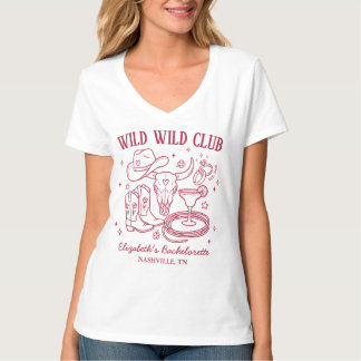 Wilde Wilde Frau Western Junggesellinnenabschied T-Shirt