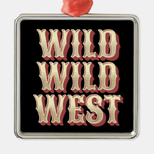 Wilde Wilde Westen Ornament Aus Metall