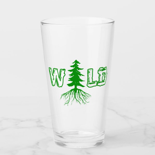 Wilde Wurzeln im Freien Glas (Vorderseite)