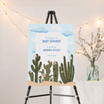 Wilde Wüste mit Niedlicher Babydusche von Cactus