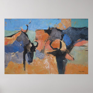 Wildebeest - Kunstdruck Poster