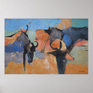 Wildebeest - Kunstdruck Poster