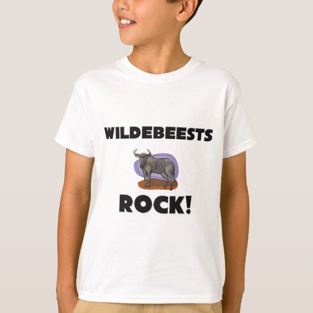 Wildebeests-Felsen T-Shirt (Vorderseite)