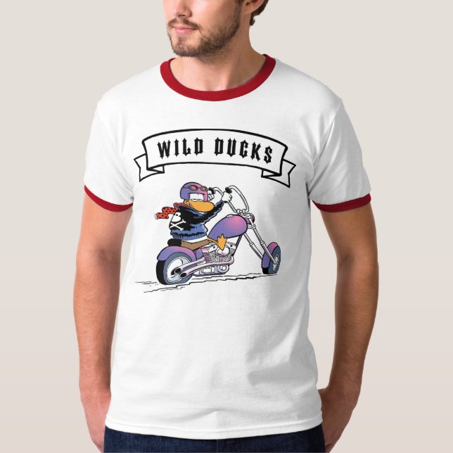 Wildente-Fahrrad-Verein T-Shirt (Vorderseite)