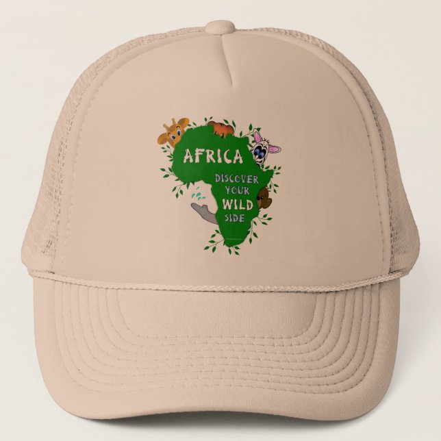 Wilder Afrika Truckerkappe (Vorderseite)