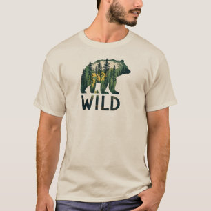 Wilder Bär im Freien T-Shirt