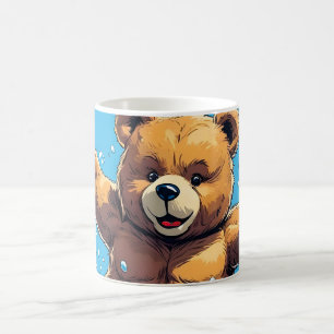 Wilder Bären-Sommer-Vintage-Pool Kaffeetasse