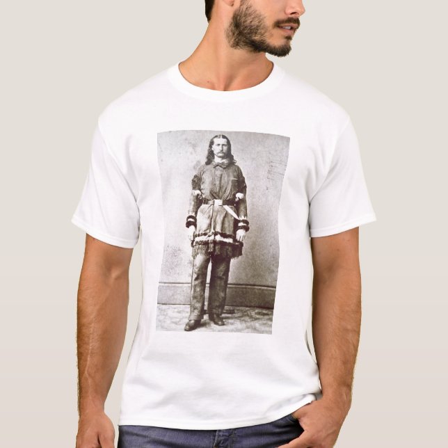 "Wilder Bill" Hickok (1837-76) (b/w Foto) T-Shirt (Vorderseite)