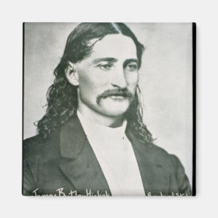 "Wilder Bill" Hickok (b/w Foto) Magnet