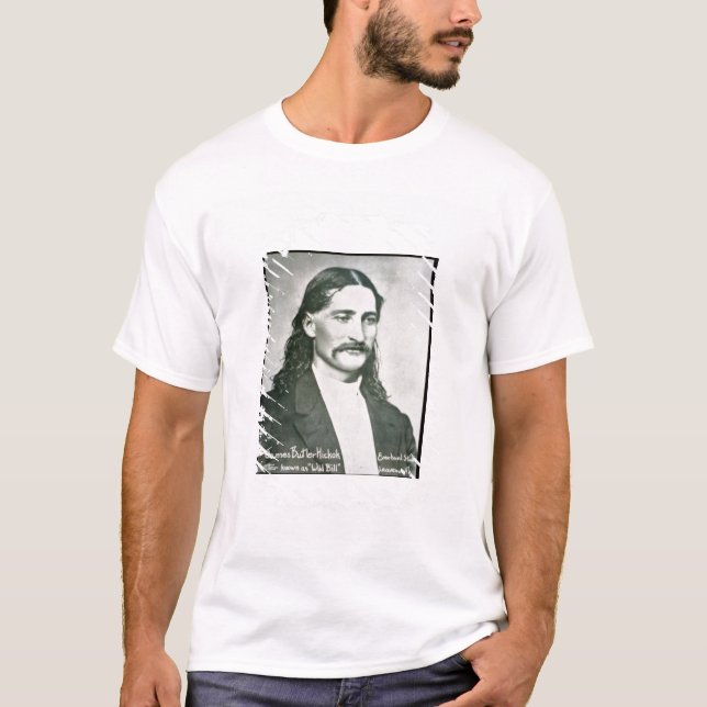 "Wilder Bill" Hickok (b/w Foto) T-Shirt (Vorderseite)