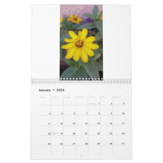 wilder Blumenkalender Kalender (Jan 2026)