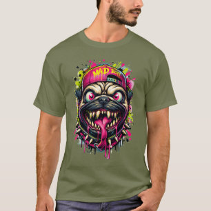 Wilder Cartoon Mops T-Shirt