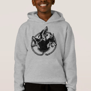 Wilder dreiköpfiger Hund Hoodie