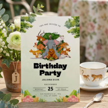 Wilder Dschungelsafari-Geburtstag für Kinder
