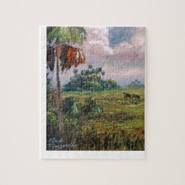 Wilder Eber-Jagd Puzzle (Vertikal)