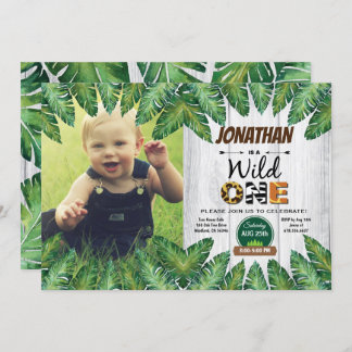 Wilder Einladung zum Foto eines Geburtstags