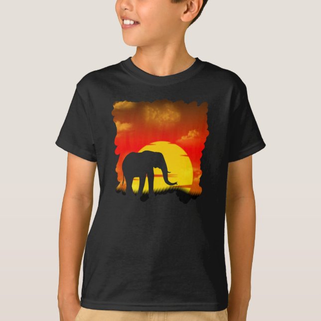 Wilder Elefant-T - Shirt (Vorderseite)