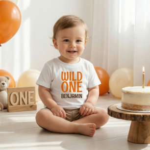 Wilder Erstgeborener 1. Geburtstag Baby T-shirt