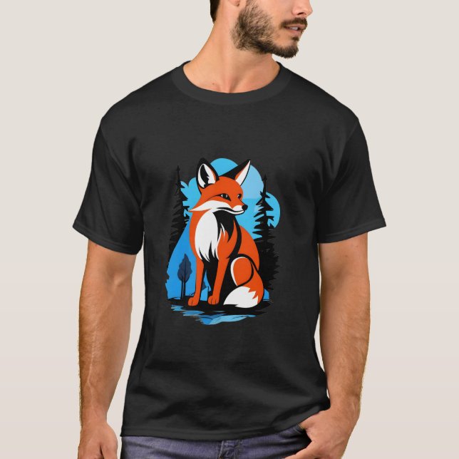 Wilder Fox im natürlichen Habitat T-Shirt (Vorderseite)