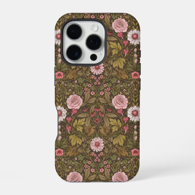 Wilder Garten auf Kaffeebrasse iPhone Hülle (Rückseite)