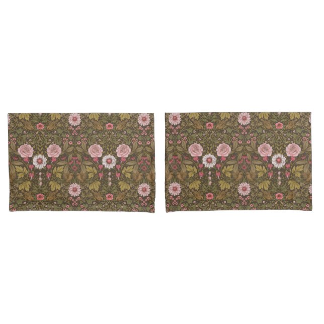 Wilder Garten auf Kaffeebrasse Kissenbezug (Vorderseite-Set)