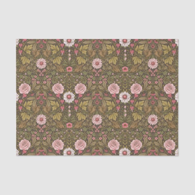 Wilder Garten auf Kaffeebrasse Seidenpapier (Vorderseite)