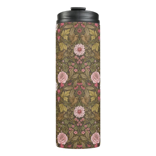 Wilder Garten auf Kaffeebrasse Thermosbecher (Vorderseite)