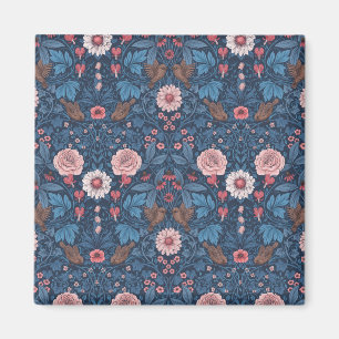 Wilder Garten in blau Magnet