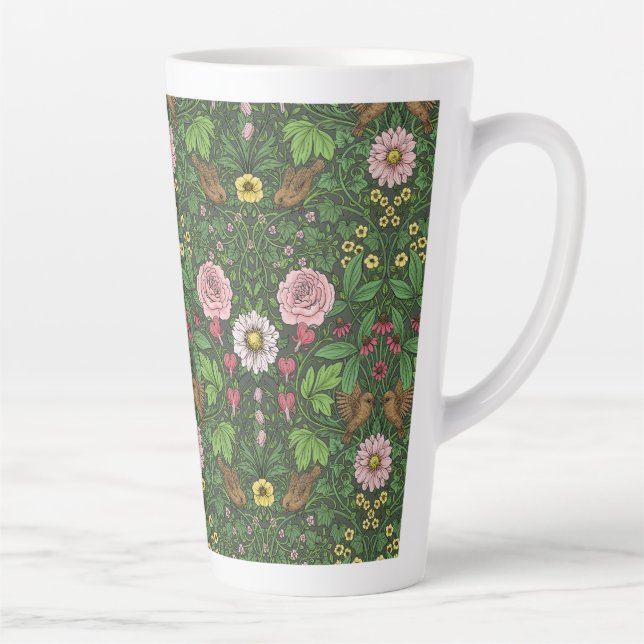 Wilder Garten in Grün Milchtasse (Rechts)