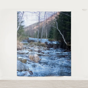 Wilder Gebirgsfluss - Wilde Natur Rumänien Wandteppich