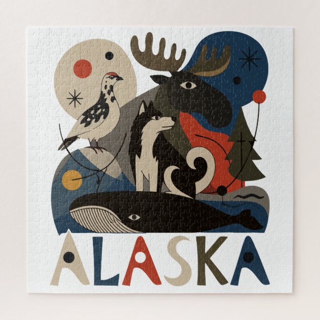 Wilder Geist Alaskas Puzzle (Vertikal)