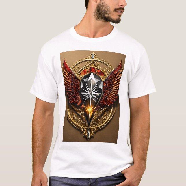 "Wilder Geist entfesselt: T - Shirt des Crystal Ea (Vorderseite)