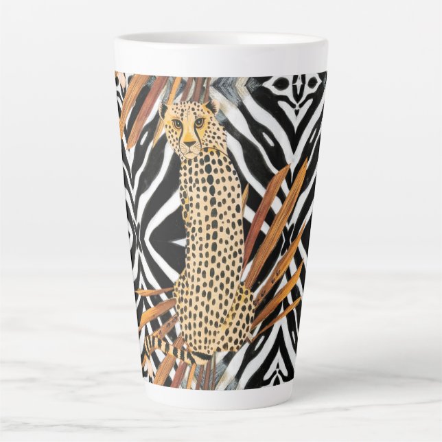 Wilder Gepard  Milchtasse (Vorderseite)
