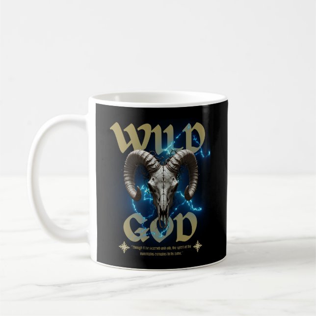 Wilder Gott Kaffeetasse (Links)